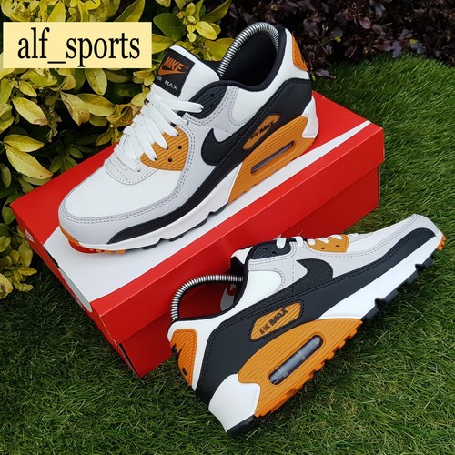❤ BNWB & Genuine Nike ® Air Max 90 Trainers Platinum Black & Monarch UK Size 9.5 - 第 2/17 張圖片