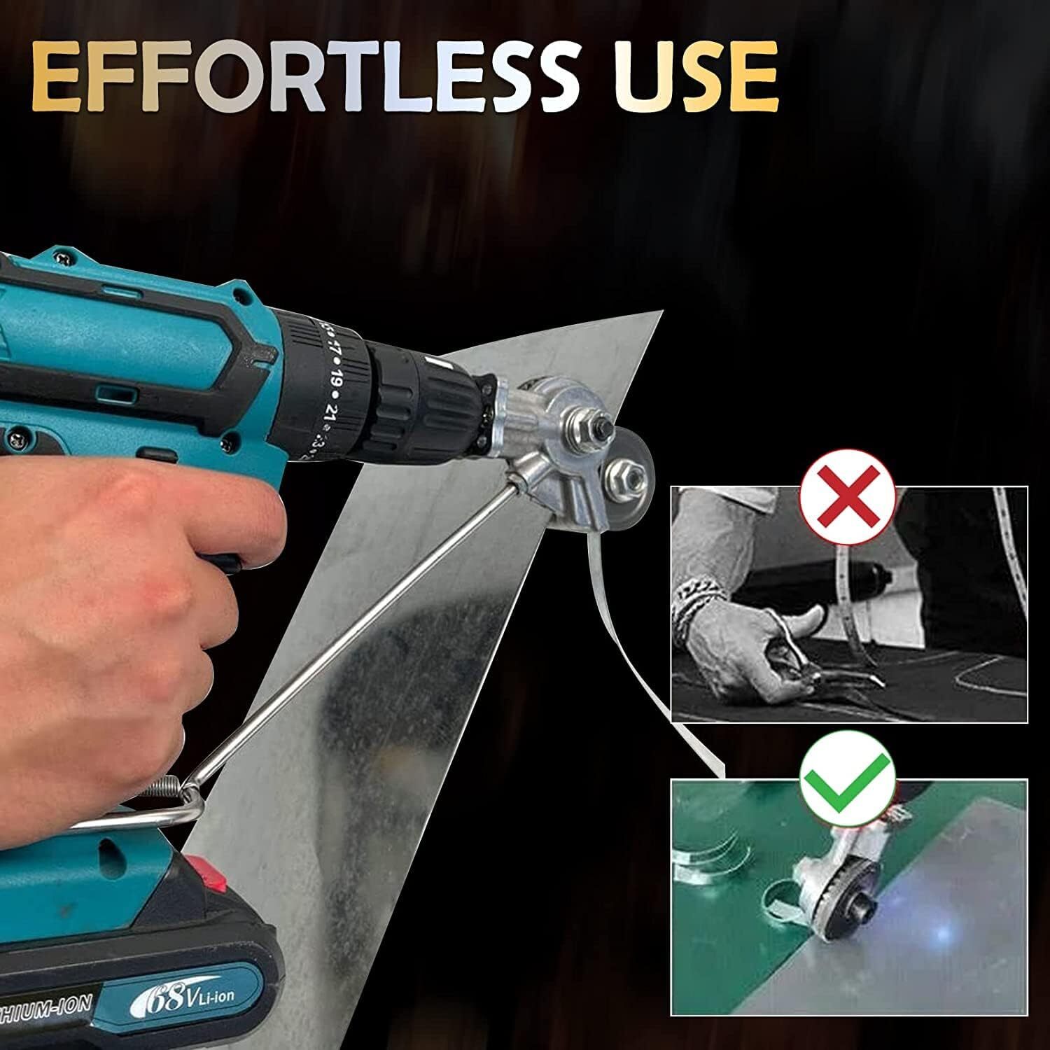 Electric Drill Shears Plate Cutter Attachment Metal Sheet Cutter