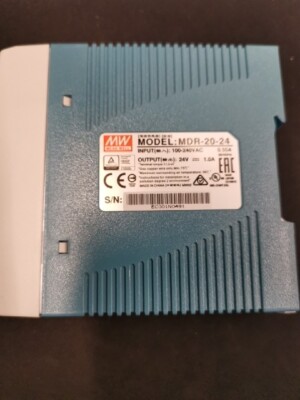 Mean Well MDR-20-24 20, 24 V Hutschienen Netzteil - Weiss/Blau Unbenutzt 
