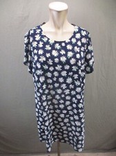 OLD NAVY Size PL Womens Multicolor Floral Back Zip Short Sleeve Sheath Dress 667