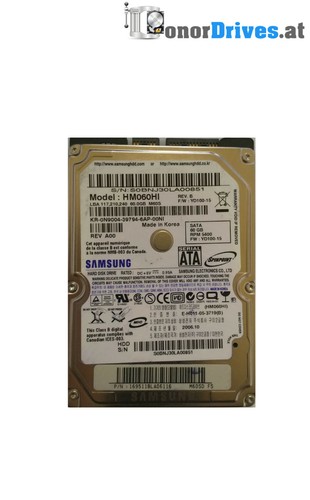 Samsung  HM060HI - 60 GB - SATA - PCB BF41-00105A Rev: 02*