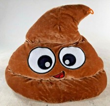 Sombrero Caca Caca Emoji Suave Relleno Remolino Peluche 13" Marrón Almohada Fiesta Marca