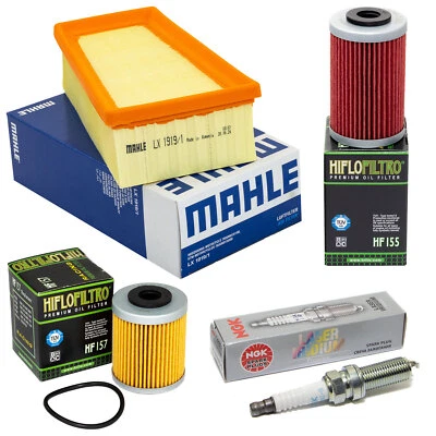 NO-NAME Set Luftfilter 2 X Ölfilter Zündkerze Wartung für KTM SMC 690 Supermoto 2008-13