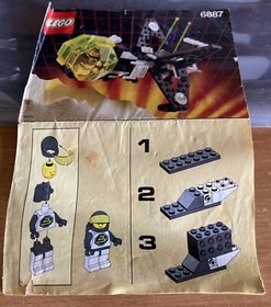 LEGO Space Police 6887 Allied Avenger Year 1991 Complete with Instructions No BOX