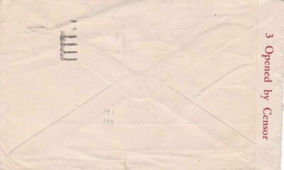 1945 Australia #191,#194 on the censored cover to US *d | eBay