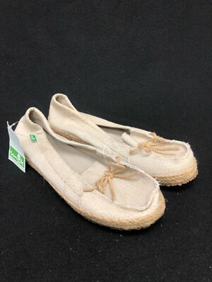 Sanuk Women's Lei'd Back Loafers Slip On Shoes Oat Tan 1015616