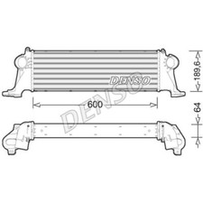 DENSO Ladeluftkühler für Iveco Daily VI Kasten V Pritsche/Fahrgestell DIT12004