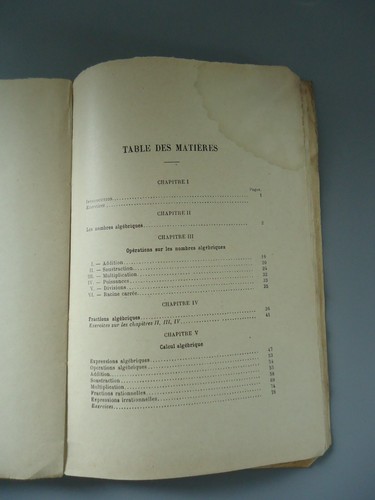 Eléments d'algèbre faisant suite au cours d'arithmétique - Dunod -1933 - Picture 18 of 21