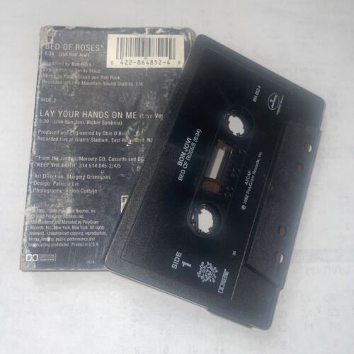 Bon Jovi Bed of Roses Single Cassette Tape - Picture 4 of 4