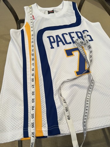 Vintage Nike Indiana Pacers Swingman Jersey Youth Size Large #7 Jermaine O’Neal - Picture 3 of 10