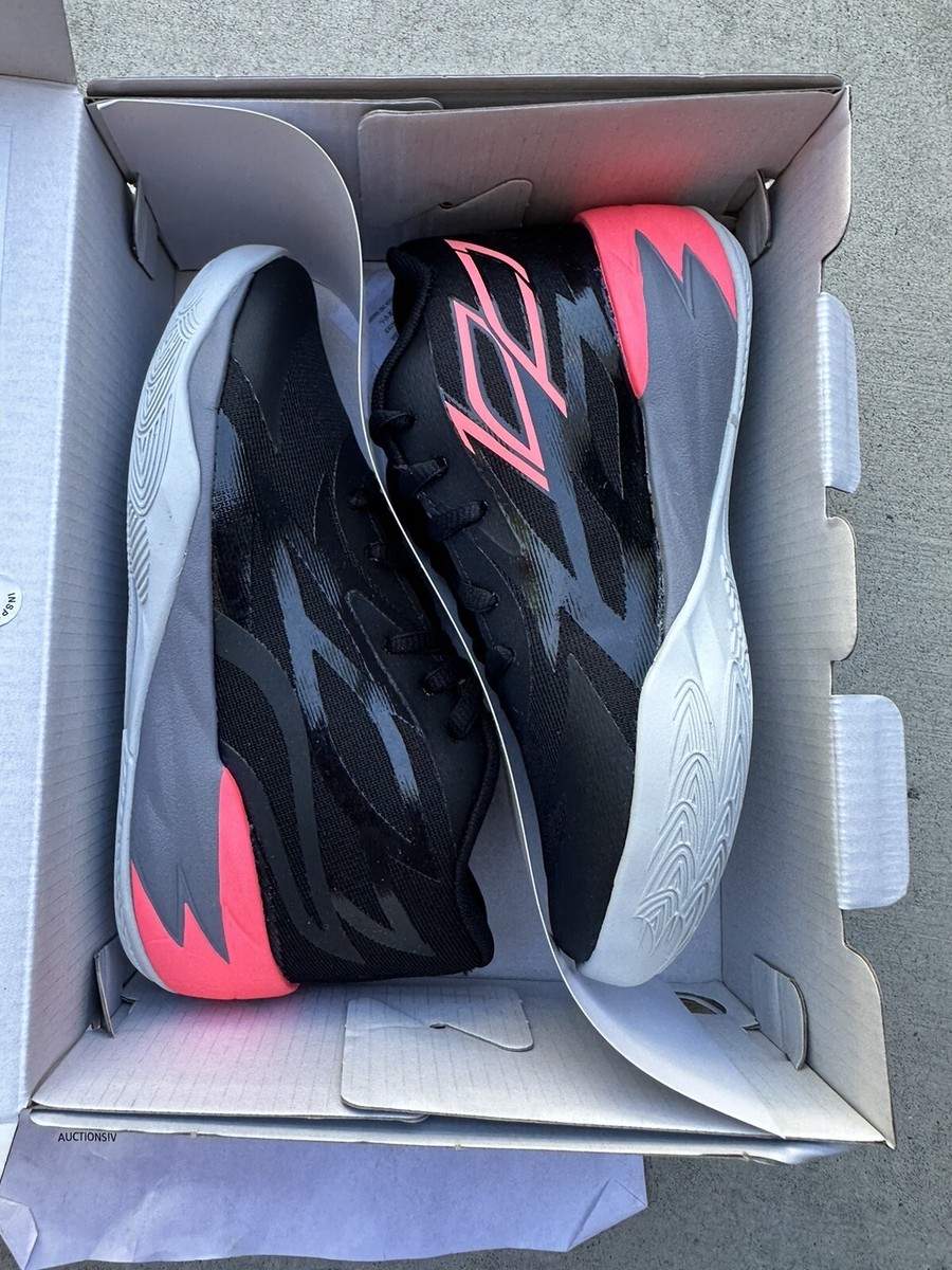 Puma LaMelo Ball MB.02 Black/Sunset Glow Flare Basketball