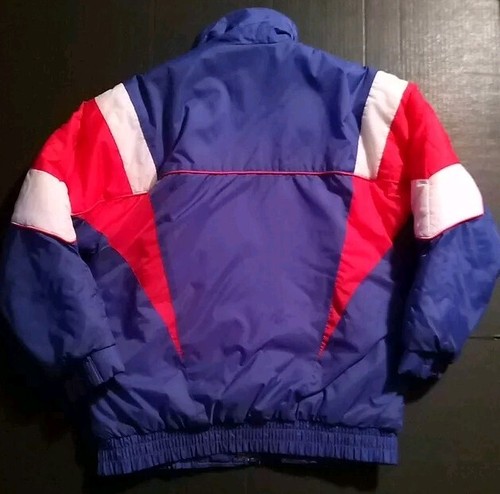 Giacca sci anni 80 blu e rossa puffer donna taglia S - Foto 10 di 10