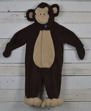 OLD NAVY Sz 6 12m Brown Fleece One Piece MONKEY Costume Halloween Dress Up