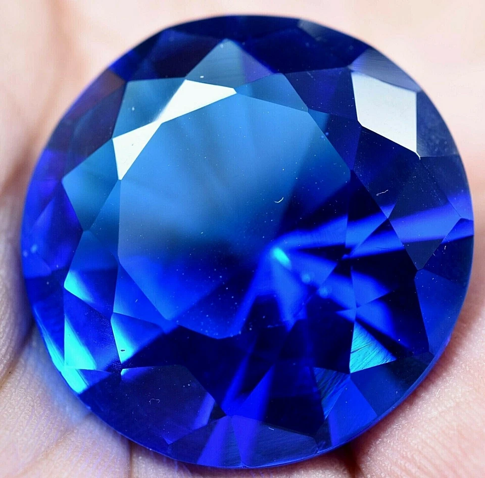 Lab Created 54.25 Ct Lustrous Blue Tanzanite GGL Certified Sparkling AAA+ Gem - Image 4 of 4