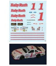  1 Jeff Gordon 1990 Baby Ruth decal 1/64 scale AFX Tyco Lifelike Autoworld