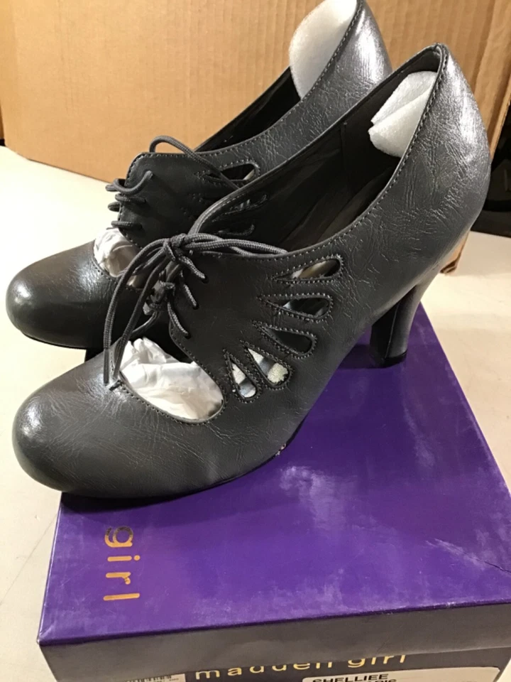 Madden девочка шелли серый Париж каблуки женский размер 8 в отличном состоянии - Изображение 4 из 4