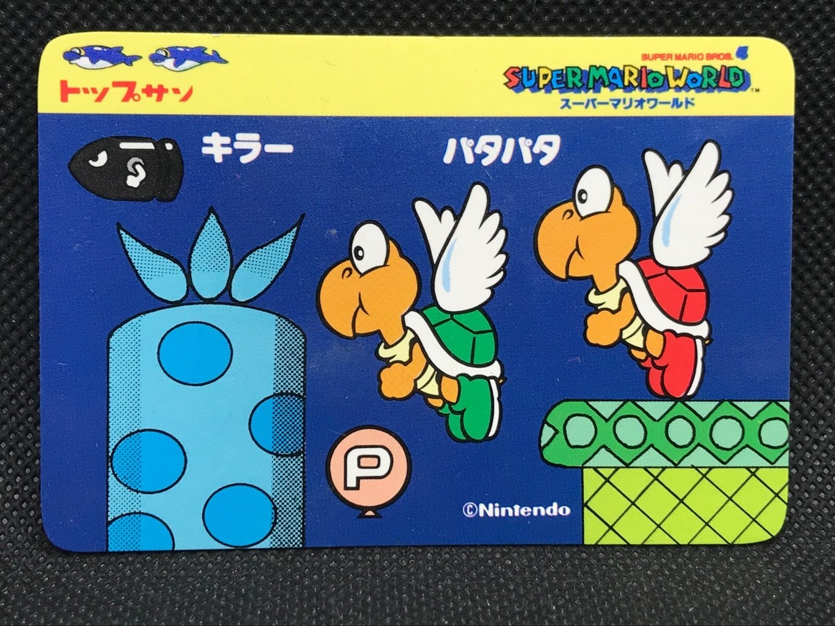 Bullet Bill Koopa ParatSuper Mario World Mario bros Card Topsun