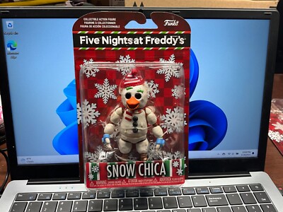Funko 2023 Five Nights at Freddys Holiday Snow Chica Figure  In Stock MOC