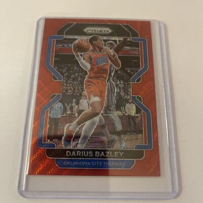 2021-22 Panini Prizm Red Wave Darius Bazley Oklahoma City Thunder #237