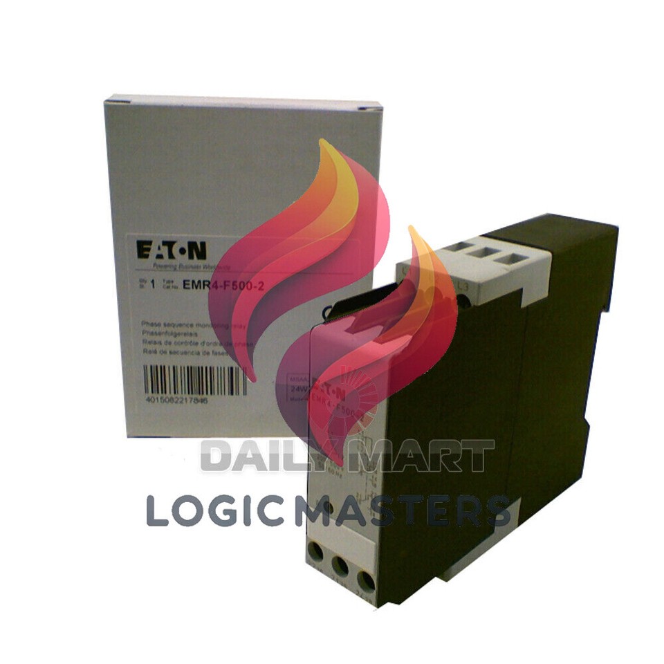 1pcs new eaton moeller emr4 f500 2 phase sequence monitoring relay