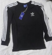 MEN'S ADIDAS  ORIGINALS  LONG  SLEEVE TEE THREE STRIPE  T-SHIRT L, XL NEW