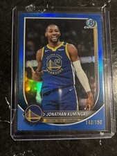 2025 Topps bowman chrome jonathan kuminga blue refractor /150 golden color match