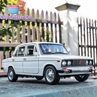 1:24 LADA 2106 Alloy Diecast Model Car - Sound, Light, Opening Doors, Pull-Back