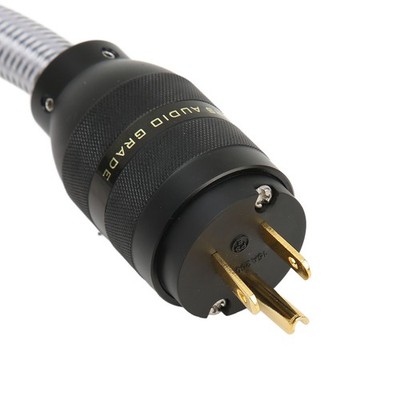HiFi Power Cable Pure Copper Gold Plated Double Shielding Audiophile Power SET