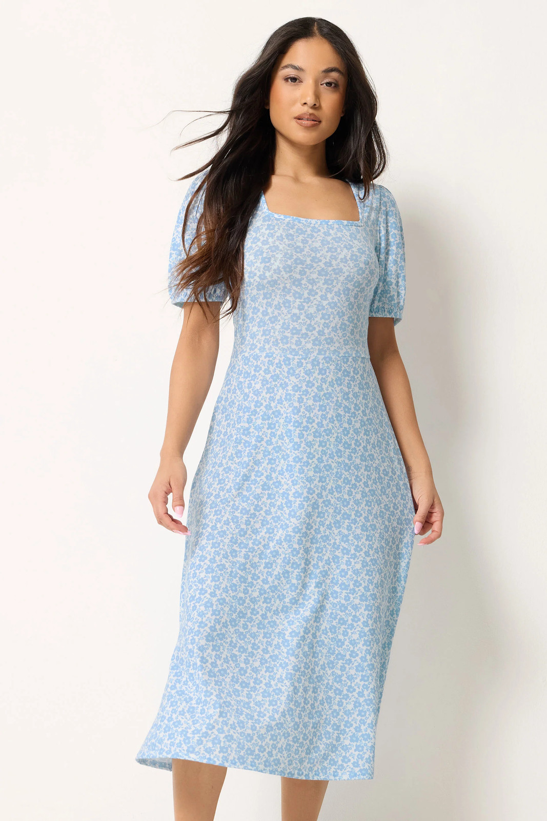 PixieGirl Petite Women's Ditsy Floral Midi Dress