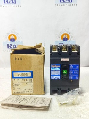TERASAKI TEMBREAK XS100NB 3POLE 75A CIRCUIT BREAKER MCCB 50kA AT AC220V FREESHIP