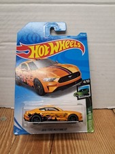 2018 Hot Wheels FORD MUSTANG GT Orange Speed Blur Series 4/10
