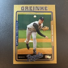 2005 Topps Baseball Zack Greinke #564 Gold /2005