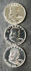 1959, 1960, and 1963 Proof 50c Franklin Silver Half Dollars