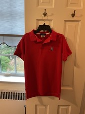 Red Psycho Bunny Polo, Size Men s 2 like Boys 14-16