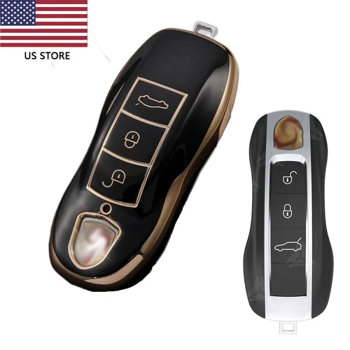 For Porsche Smart KeyCase Shell Remote Key Fob Cover Cayenne Macan Cayman