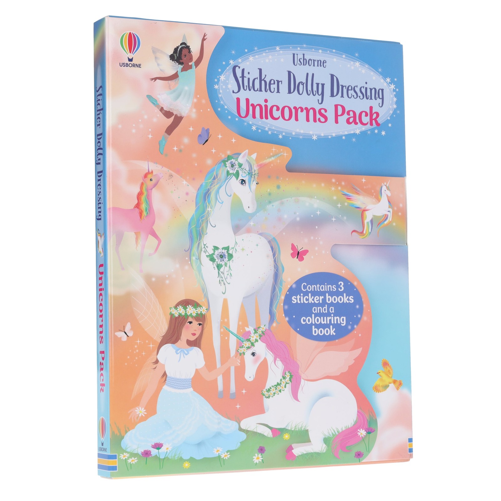 Usborne: Sticker Dolly Dressing Unicorns Pack by Fiona Watt 4 Books Box - PB
