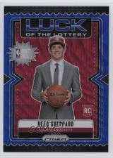 2024-25 Panini Prizm Luck of the Lottery Blue Wave 139/175 Reed Sheppard #1 02ez