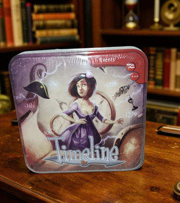 Asmodee Timeline Historical Events Card Game Tin Box Frederic Henry New Sealed