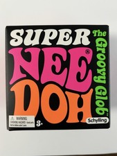 NeeDoh Super Size Groovy Glob Schylling Stress Ball NIB Pink Fidget Nee Doh