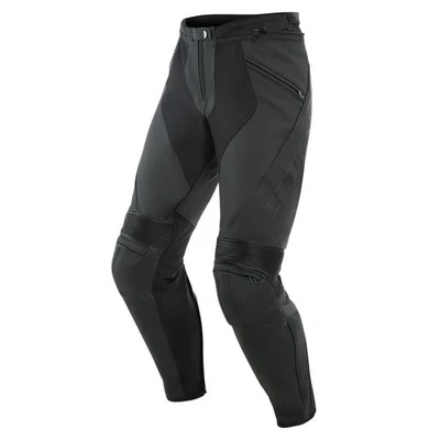 Pantalon de moto Cuir Homme Dainese PONY 3 Black-Matt - Photo 1/4