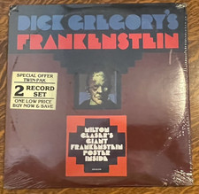 SEALED** 2-12" LP WITH GIANT MILTON GLASSER'S FRANKENSTEIN POSTER~DICK GREGORY
