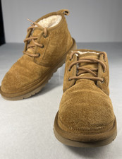 UGG Women's Neumel Chestnut Suede Chukka Boot Shearling 1094269 Sz 5 Preloved