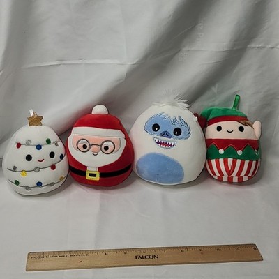 Christmas Squishmallow Santa Tree Elf Bumble Snow Lot Of 4 4''