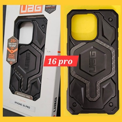 UAG Urban Armor Gear Monarch Pro Case Apple iPhone 16 Pro Black Carbon Fiber