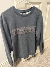 A24 “A Twenty-Four” Dark Patch Crewneck Sweatshirt Size M  Black Grey