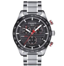 Tissot Prs 516 Chronograph T100.417.11.051.01 Men's Watch Black Dial 42mm