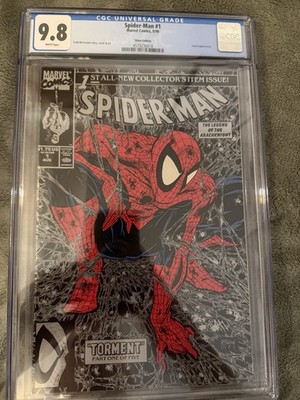 Spider-Man 1 CGC 9.8 , DM Silver Foil Edition 1990 Todd McFarlane
