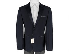 NEW Giorgio Armani Black Label Tuxedo Jacket US 42 e 52  Navy Wool  Cashmere