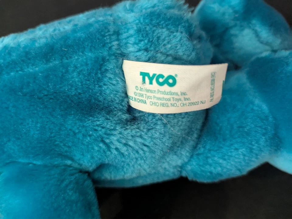 Peluche de colección 1997 Tyco Sesame Street Tickle Me Cookie Monster PROBADO FUNCIONA Foto 4 de 4