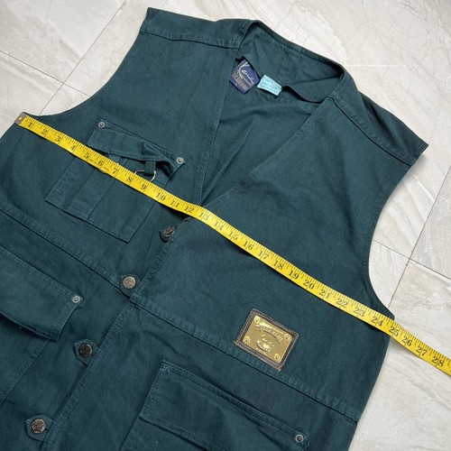 Vintage Karl Kani Jeans Utility Vest Sz L 90s Deadstock NWOT Green 2pac RARE - Picture 6 of 8